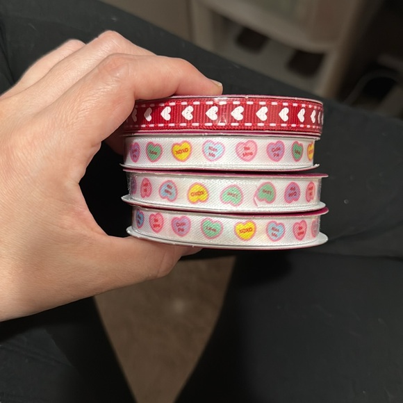 Valentine’s Day ribbon 5/$25 - Picture 2 of 2